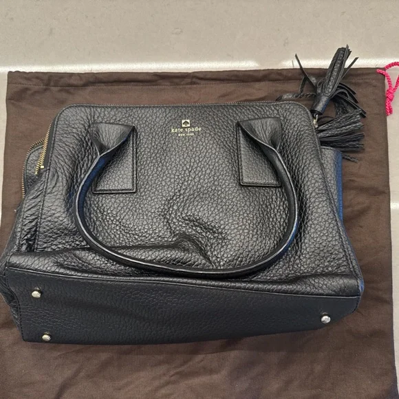 Kate Spade Textured Black Satchel - Picture 4 of 4